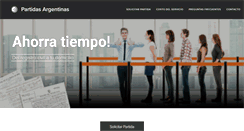 Desktop Screenshot of partidas-argentinas.com.ar